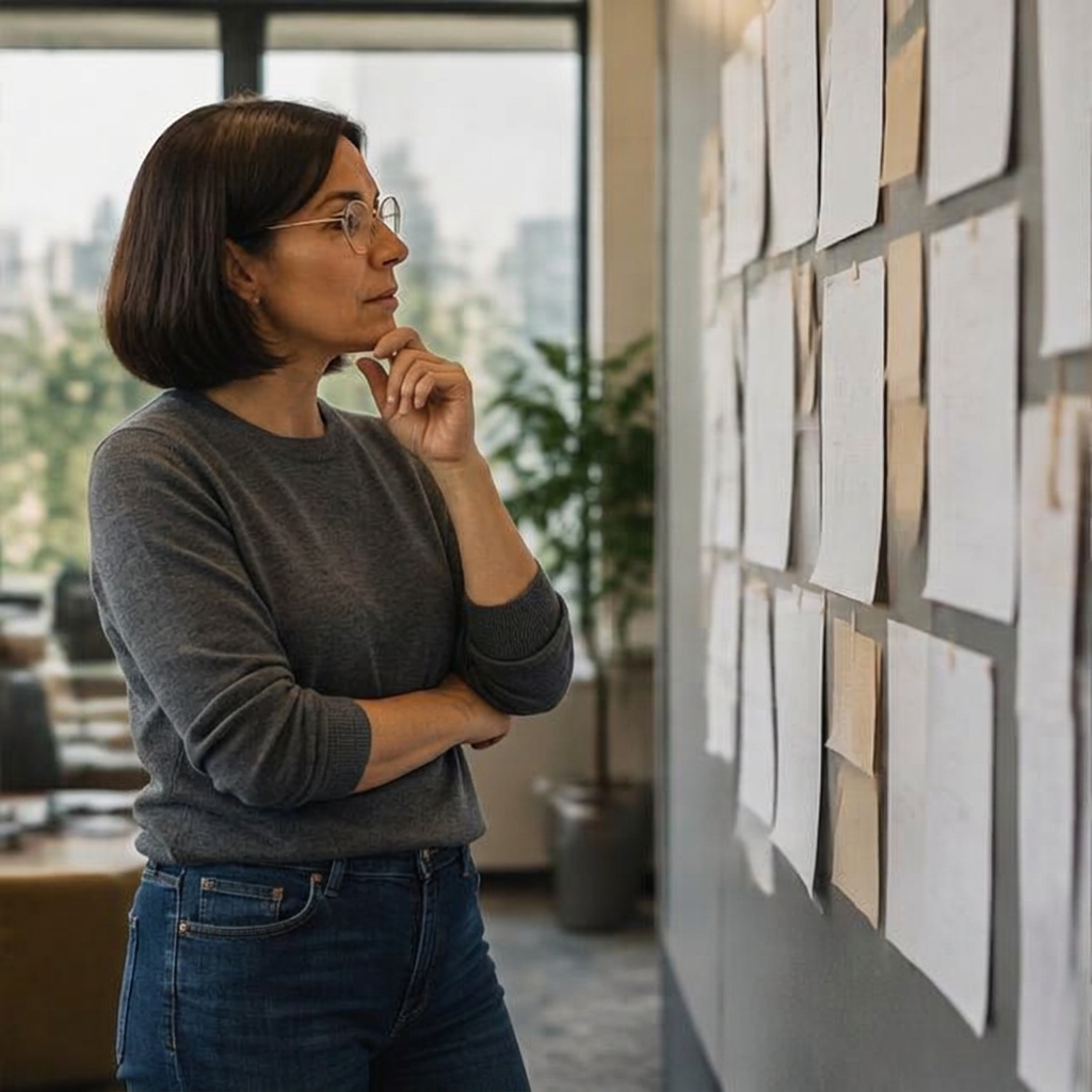 Entrepreneur / Founder examining work dependencies